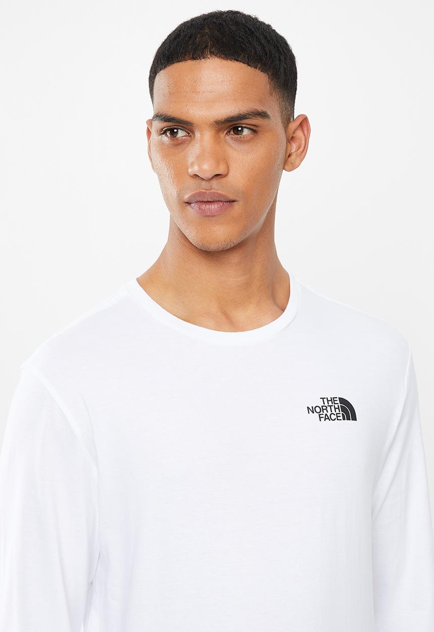 The North Face - Redbox long sleeve tee - white