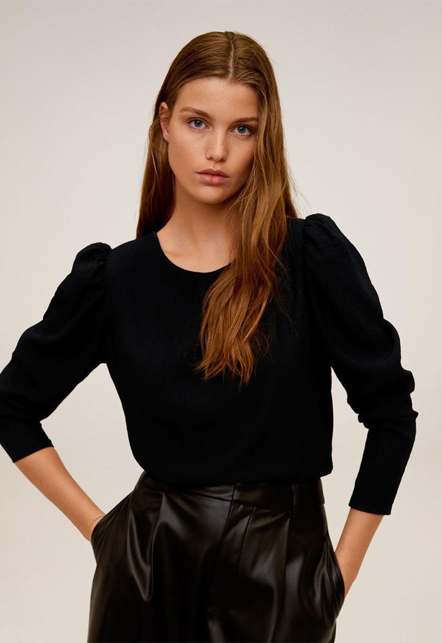 MANGO - Mari blouse - black