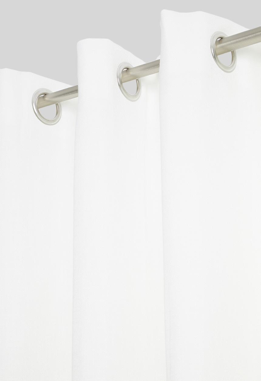 Sixth Floor - Eyelet curtain extra length - white