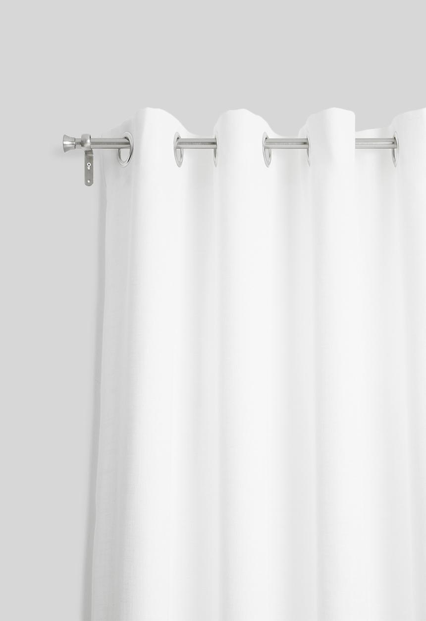 Sixth Floor - Eyelet curtain extra length - white