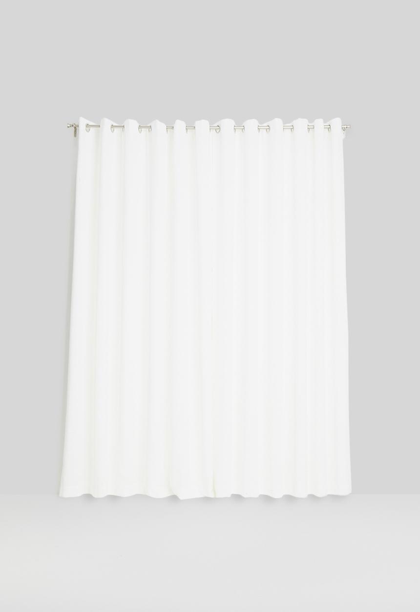 Sixth Floor - Eyelet curtain extra length - white