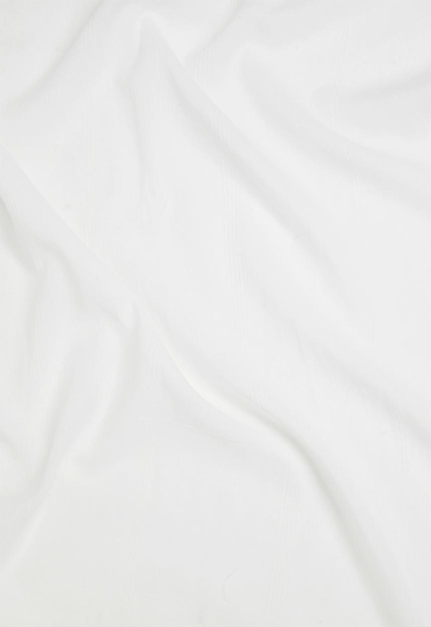 Sixth Floor - Textured sheer taped curtain - white