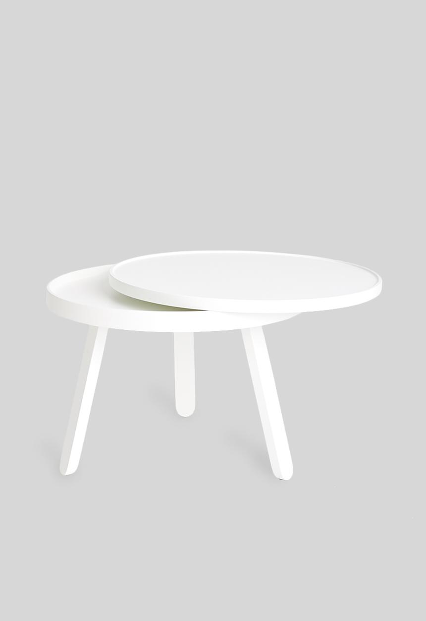 Sixth Floor - Coffee table with tray - white