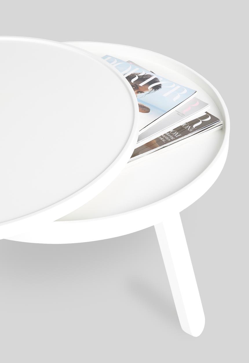 Sixth Floor - Coffee table with tray - white