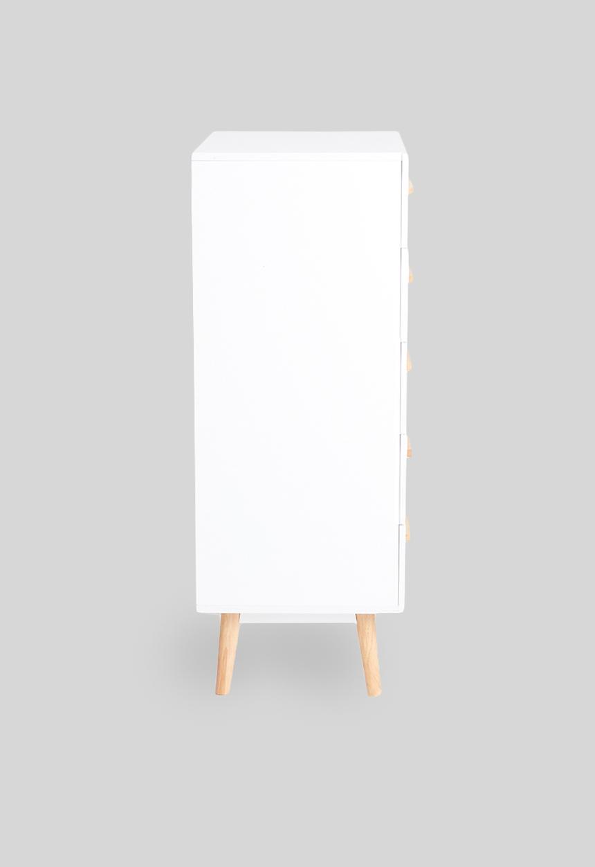 Sixth Floor - Alva 5 drawer storage - white 