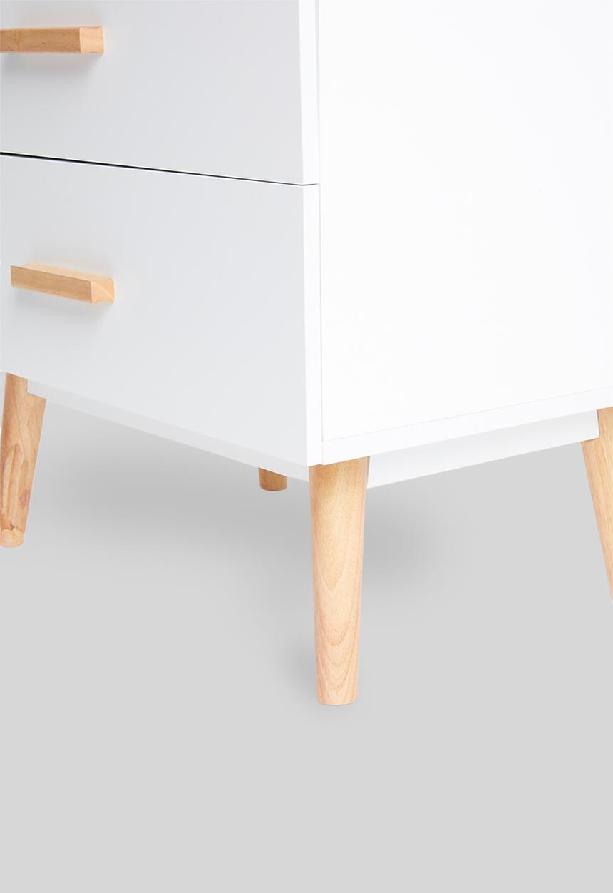 Sixth Floor - Alva 5 drawer storage - white 