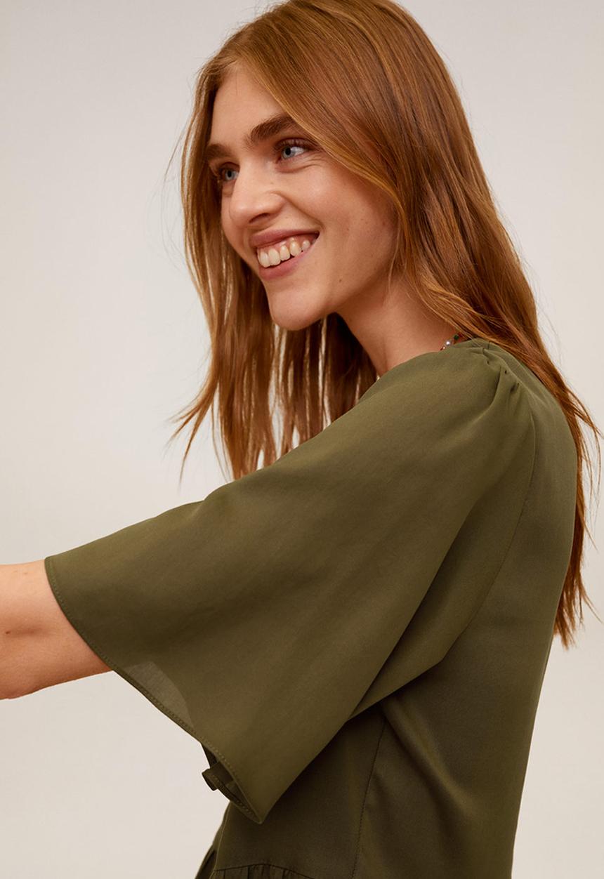 MANGO - Dress Rita - khaki