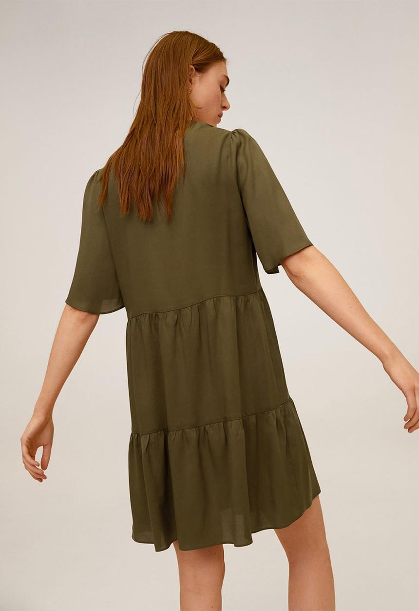 MANGO - Dress Rita - khaki