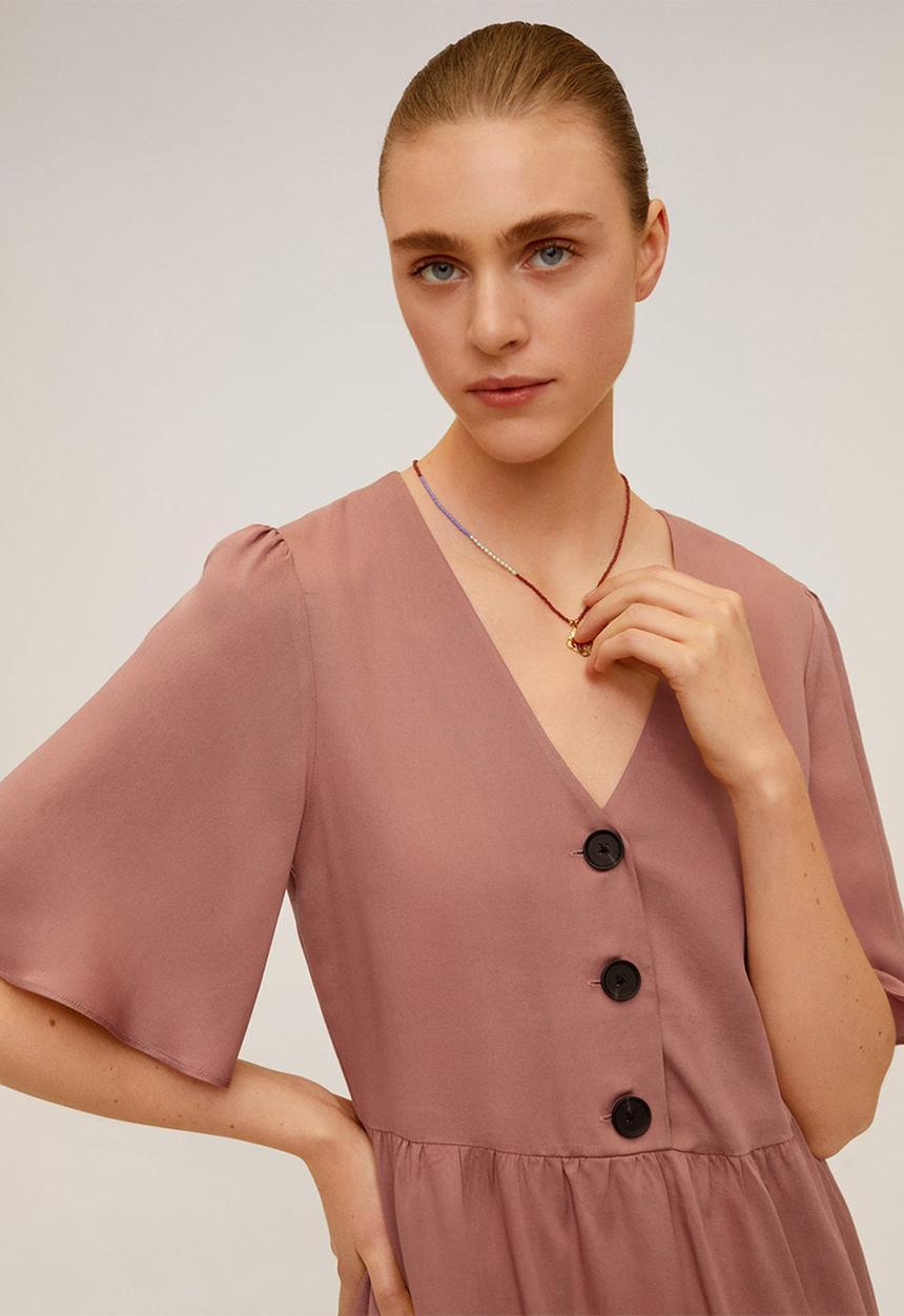 MANGO - Dress Rita - pastel pink
