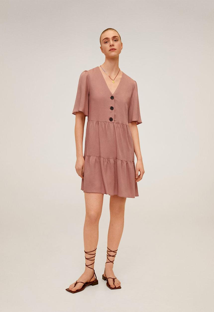 MANGO - Dress Rita - pastel pink