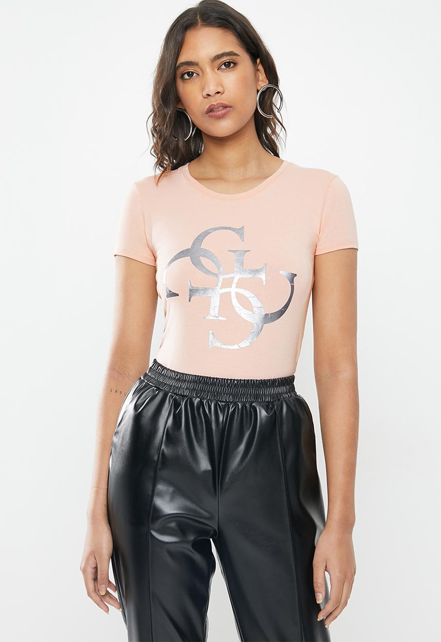 GUESS - Short sleeve quatro T-shirt - pink