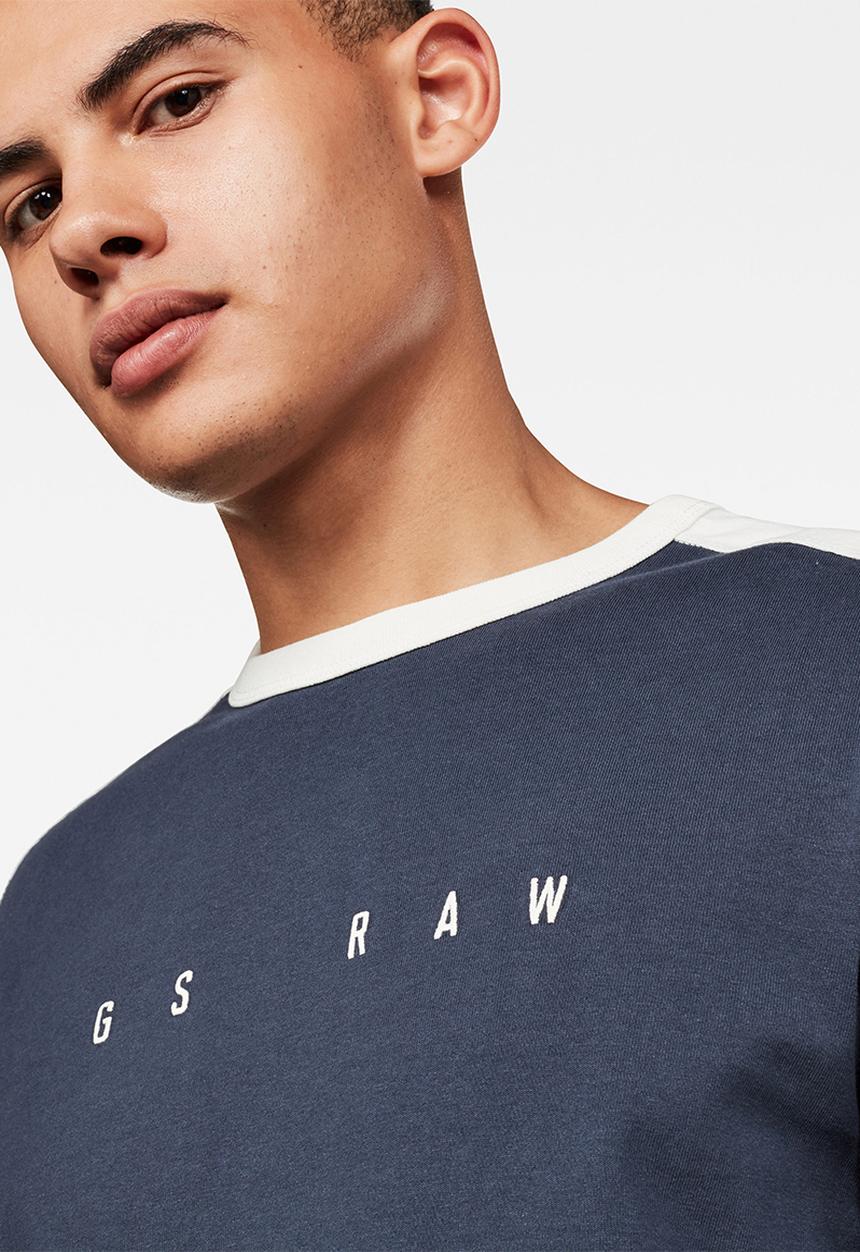 G-STAR - Baseball long sleeve tee - indigo