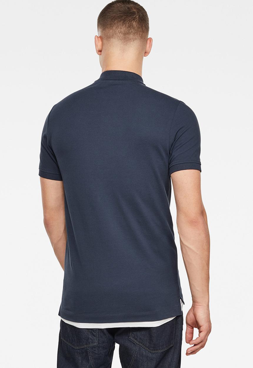 G-STAR - Cut & sewn gr slim fit polo - blue