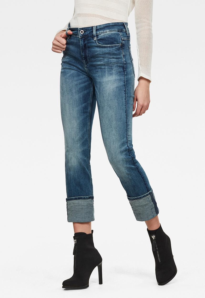 G-STAR - 4311 Noxer high straight jeans - faded azurite