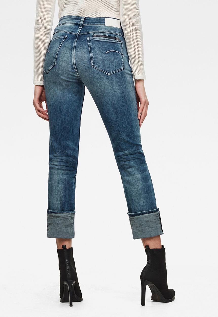G-STAR - 4311 Noxer high straight jeans - faded azurite