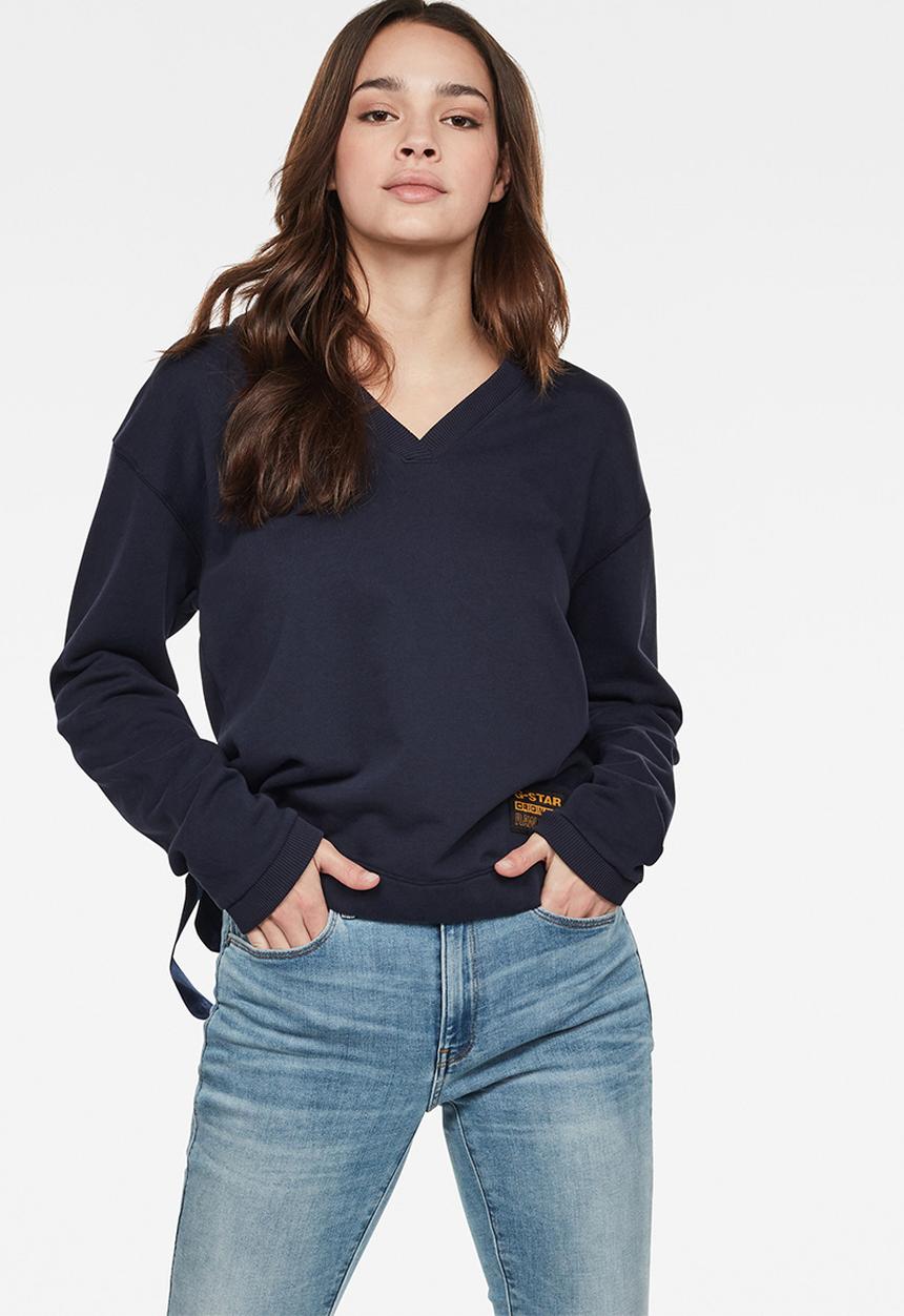 G-STAR - Venarux xzyph v-neck tee - navy