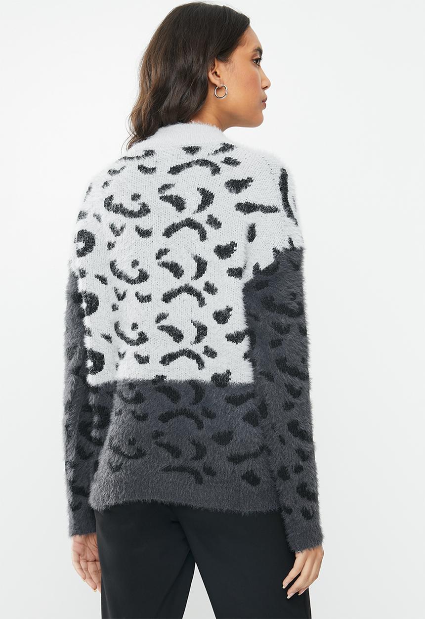 ONLY - Eliz long sleeve high neck pullover - grey