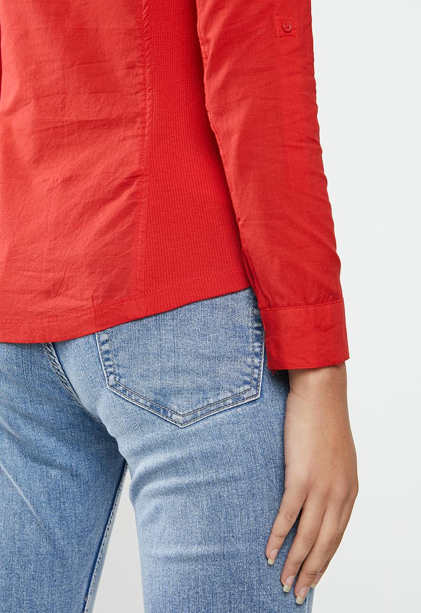 MANGO - Shirt planita - red