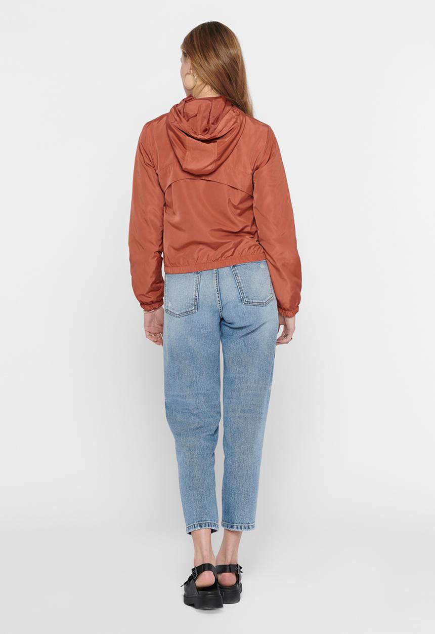 Jacqueline de Yong - Reach hood jacket treats - rust