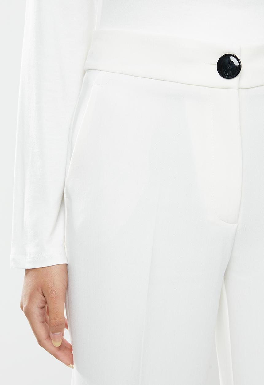 MANGO - Simon palazzo pants - white