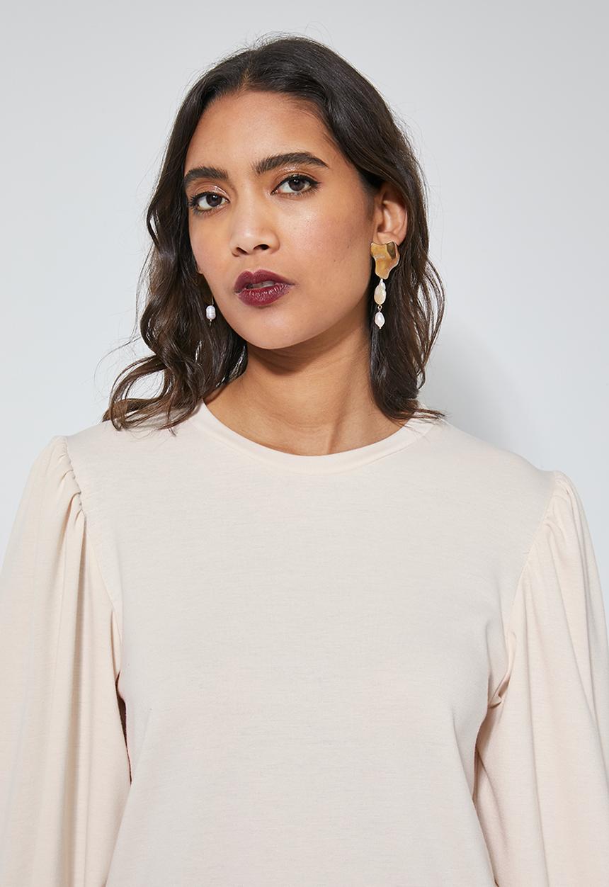 Superbalist - Puff sleeve top - neutral
