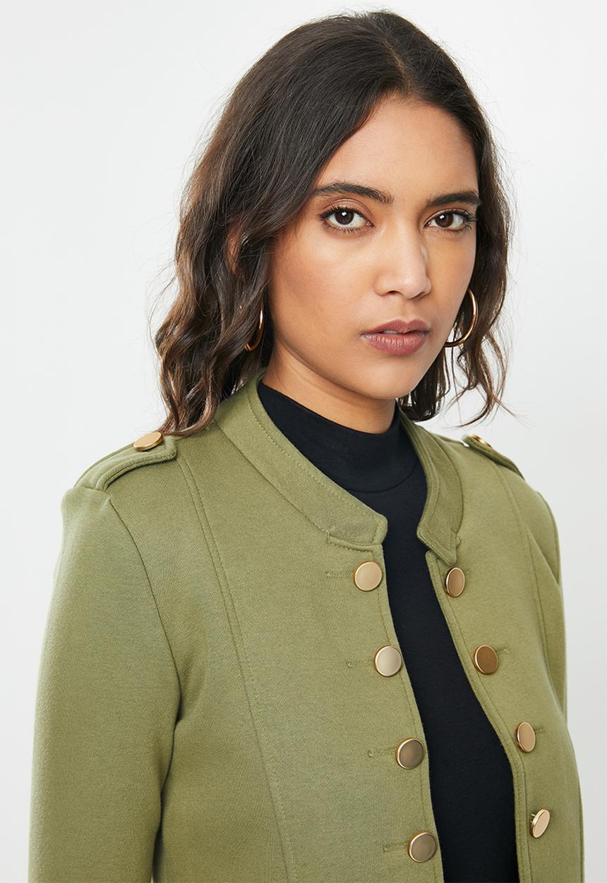 ONLY - Anetta long sleeve blazer - khaki