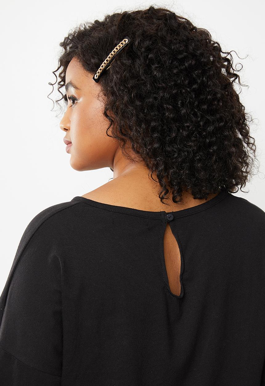 Missguided - Plus size casual lounge jumpsuit - black