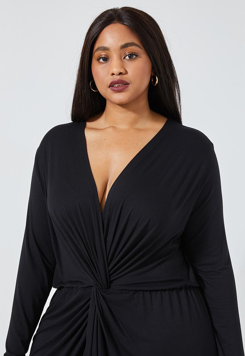 Superbalist - Twist front knot maxi - black