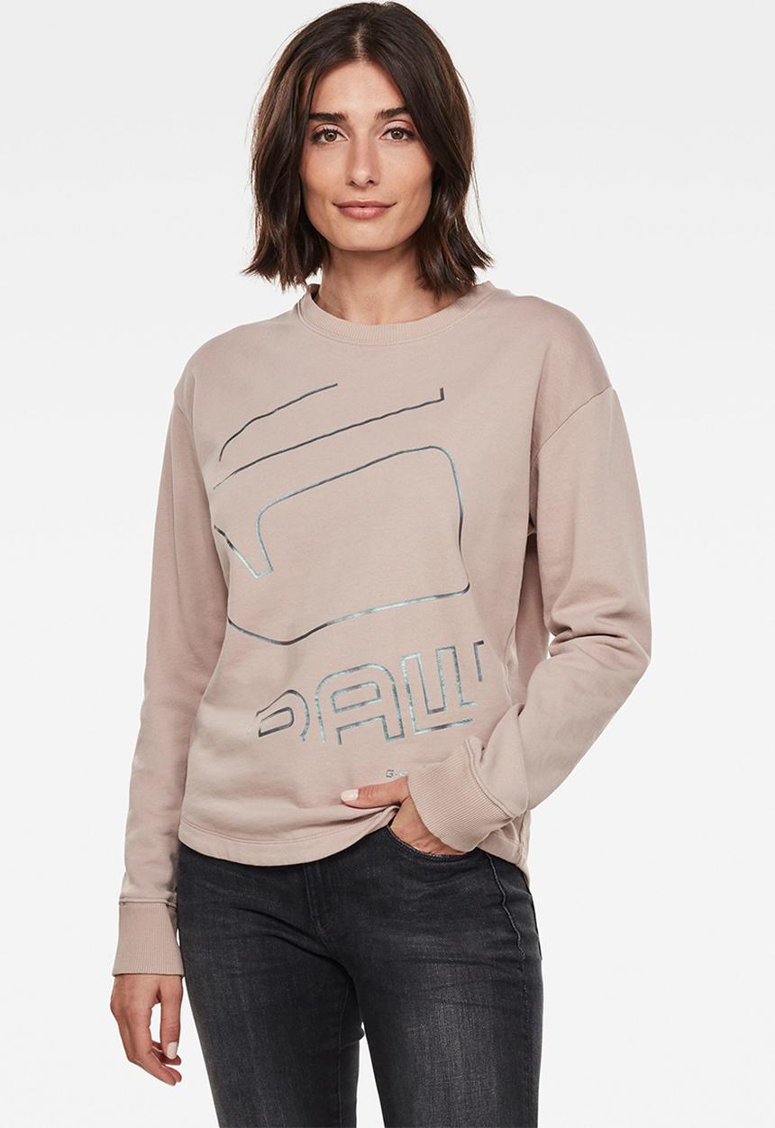 G-STAR - Graphic shift xzyph sweater - blush