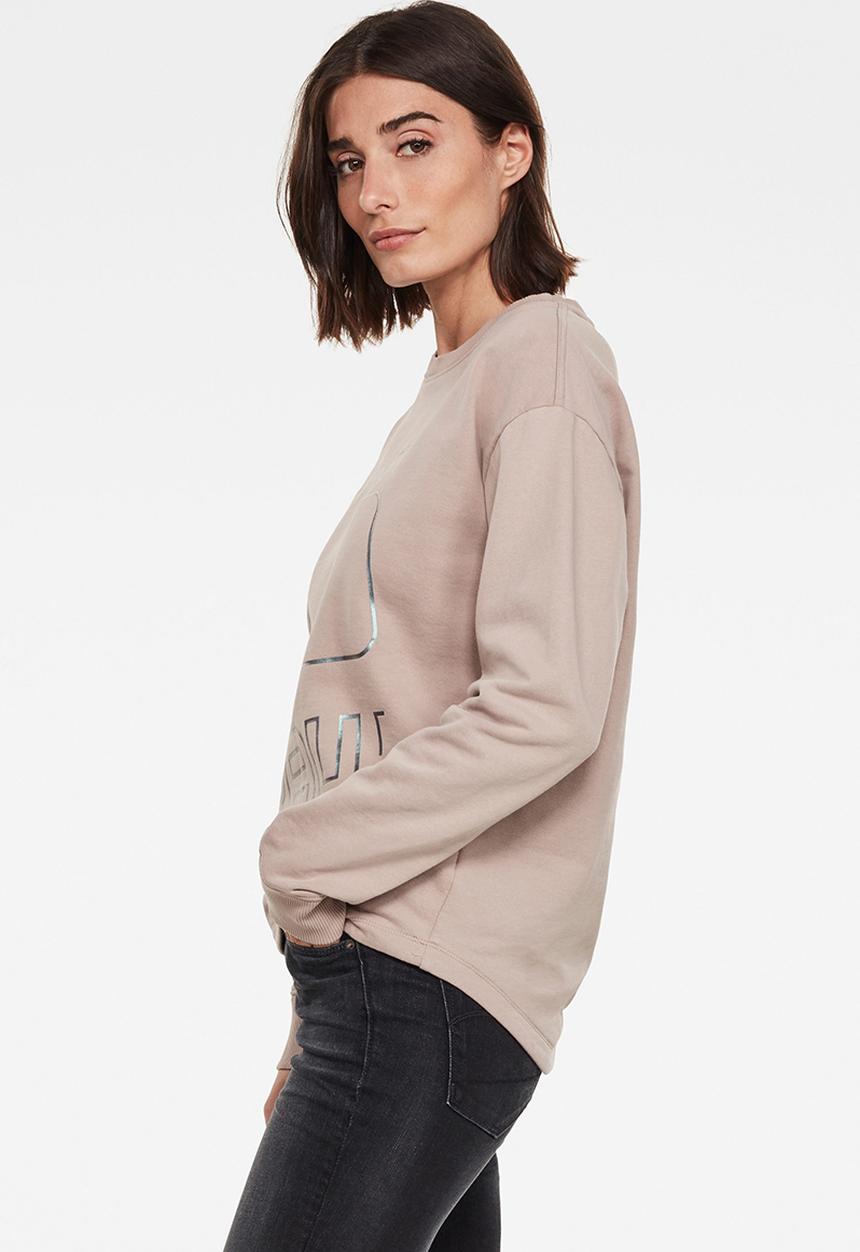 G-STAR - Graphic shift xzyph sweater - blush