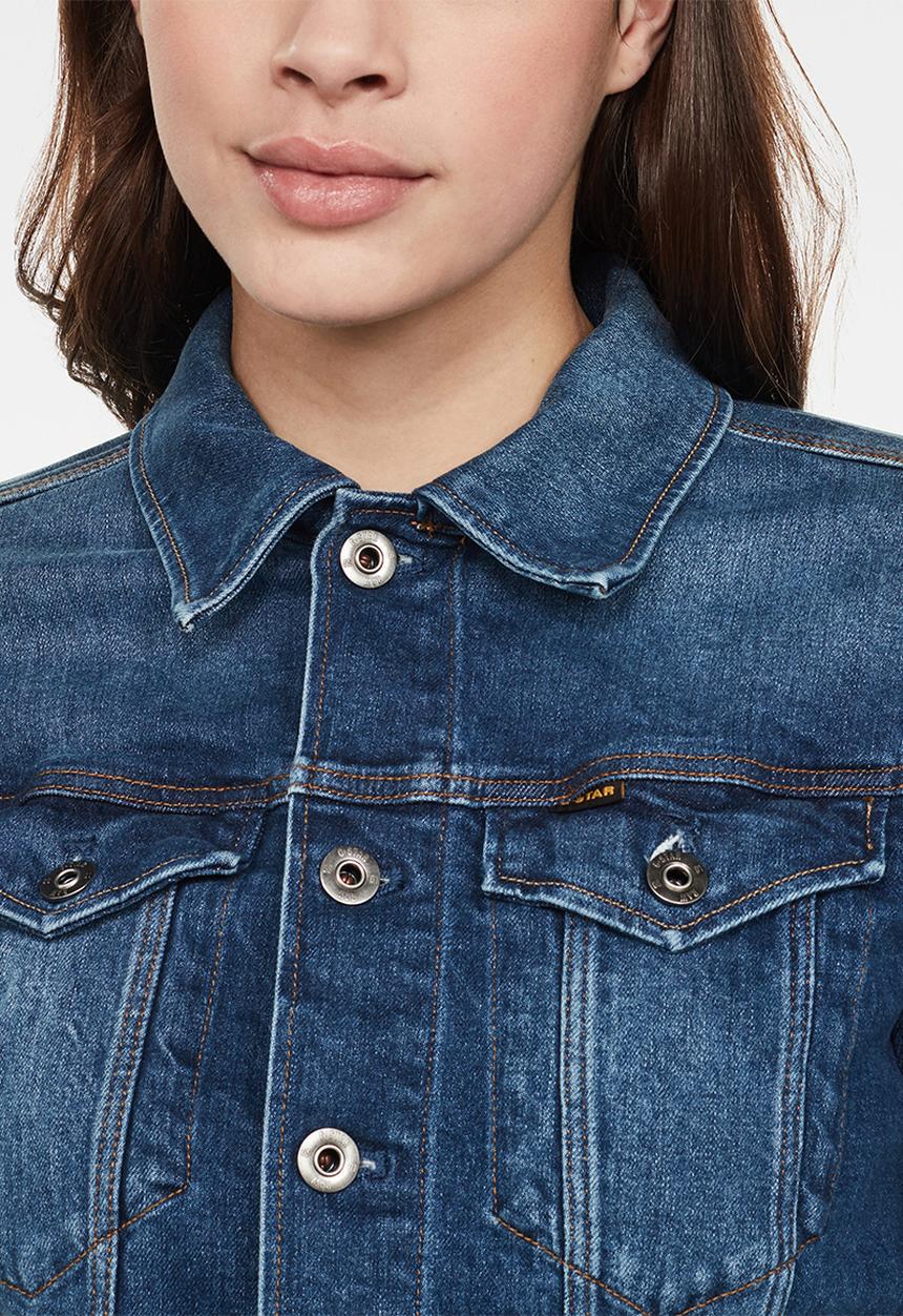 G-STAR - 3301 slim denim jacket - faded stone
