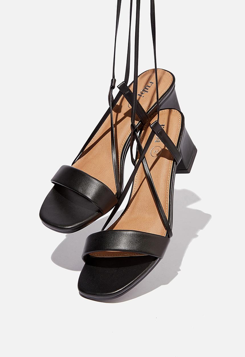 Cotton On - Eva strappy heel - black