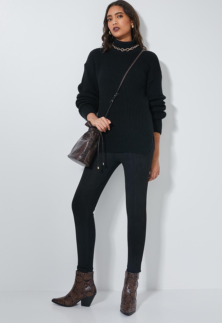 Superbalist - Suedette tregging - black
