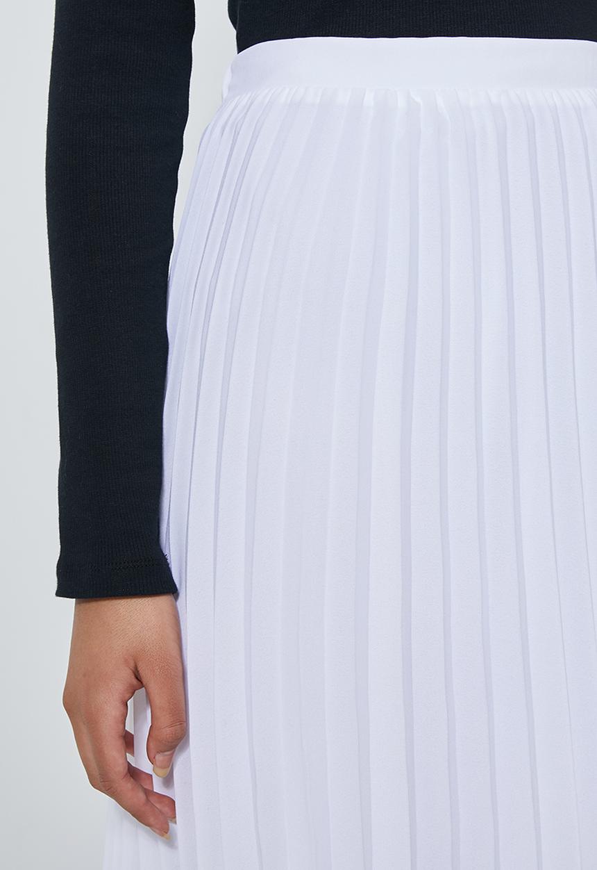 Superbalist - Sunray pleated midi skirt - white 