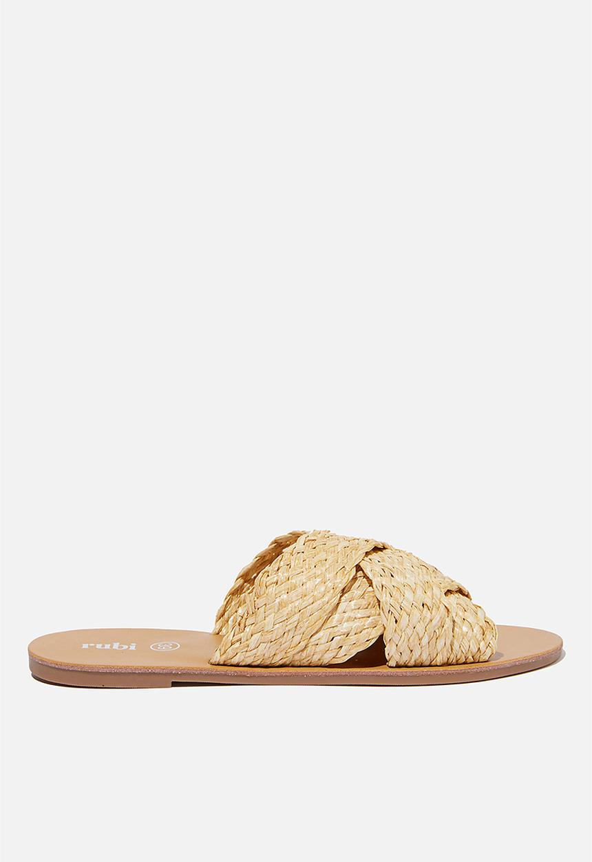 Cotton On - Aggy woven slide sandal - neutral