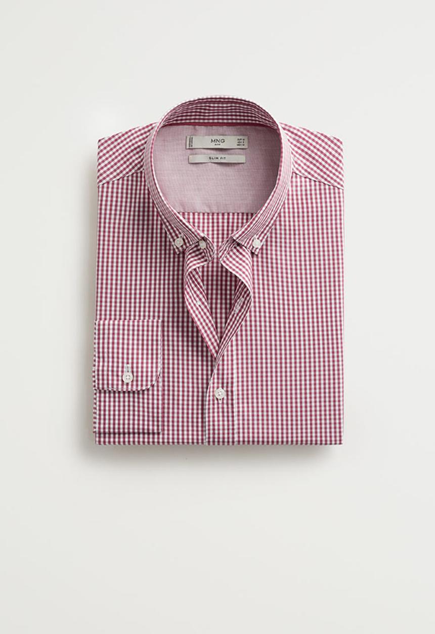 MANGO - Vichy shirt - red