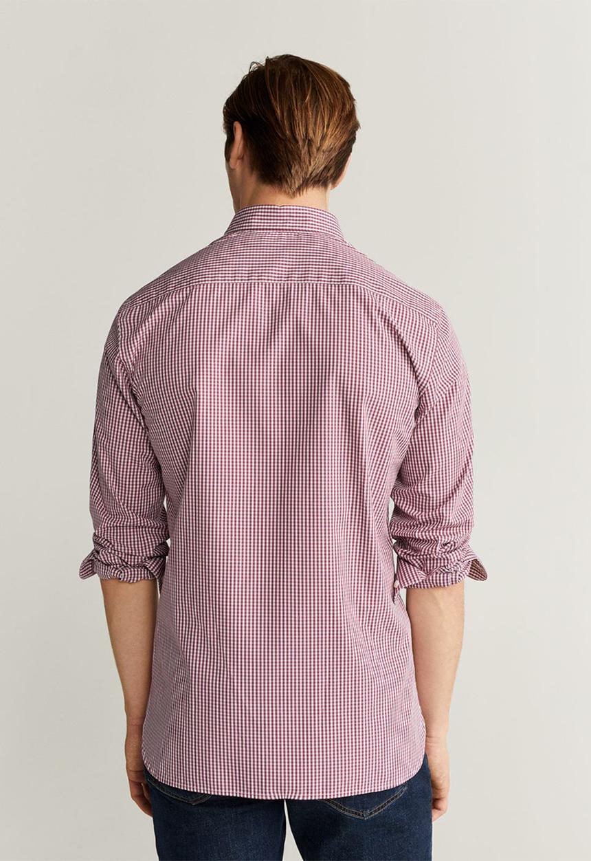 MANGO - Vichy shirt - red