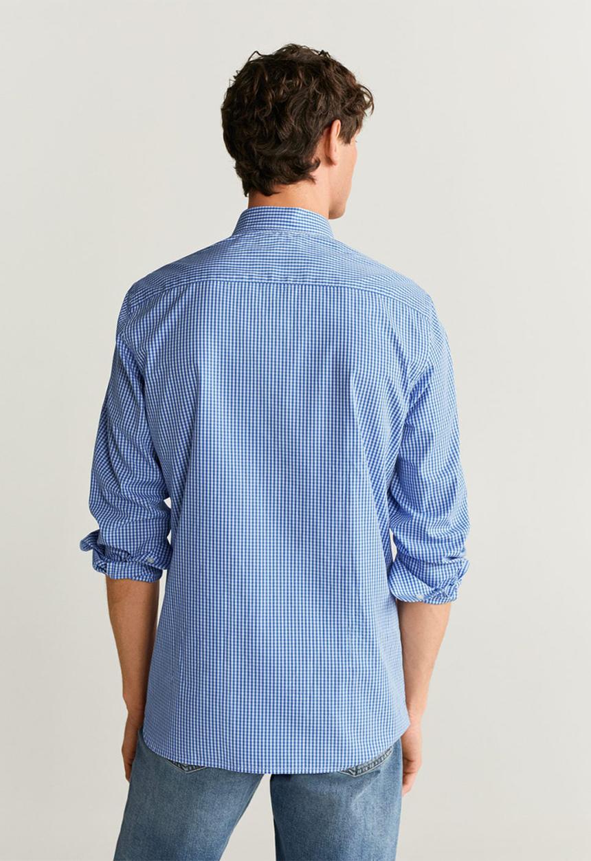 MANGO - Vichy shirt - blue