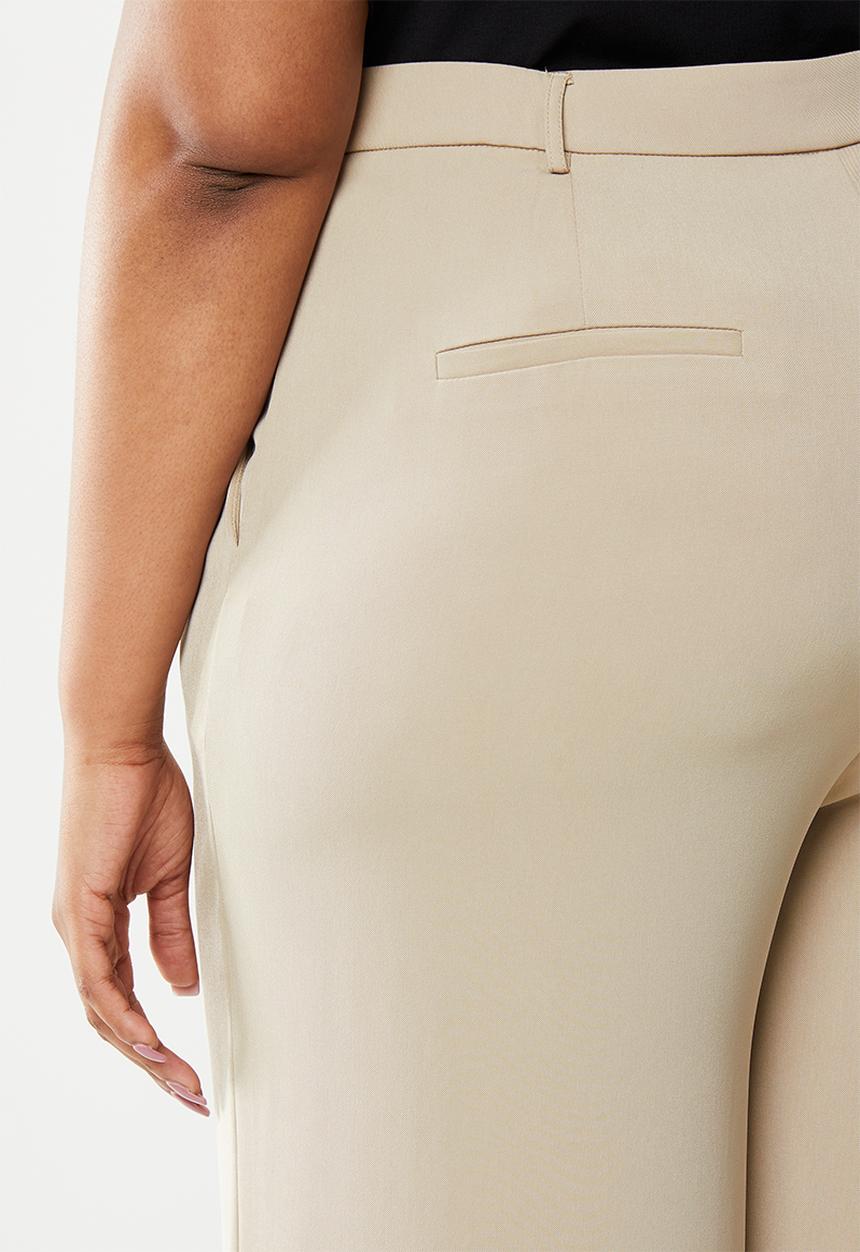 Glamorous - Plus wide leg trouser - stone