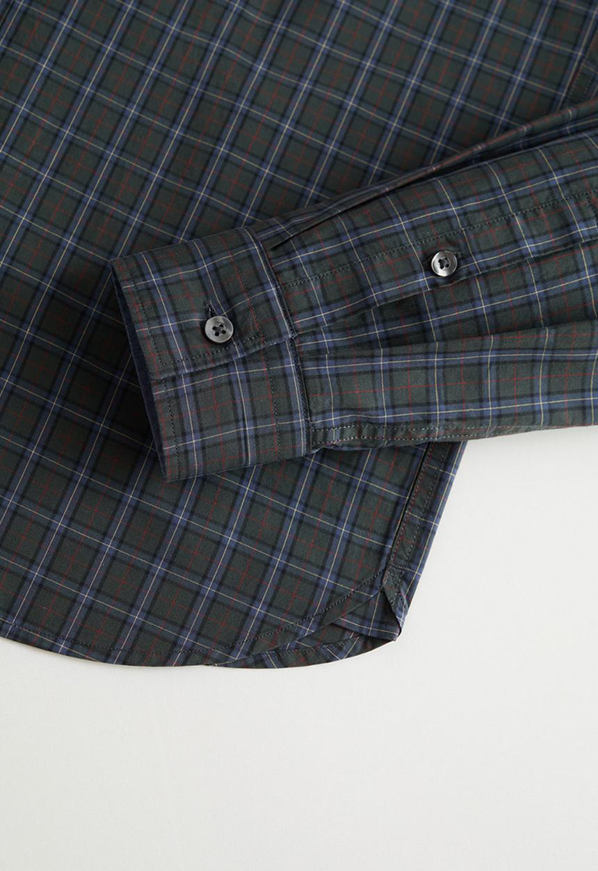 MANGO - Paint shirt - green & blue