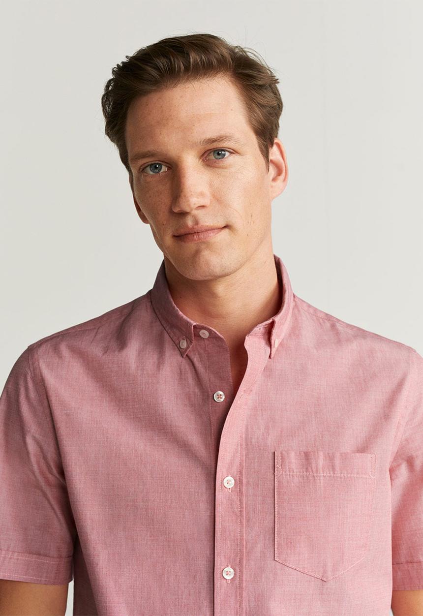 MANGO - Ginza shirt - red