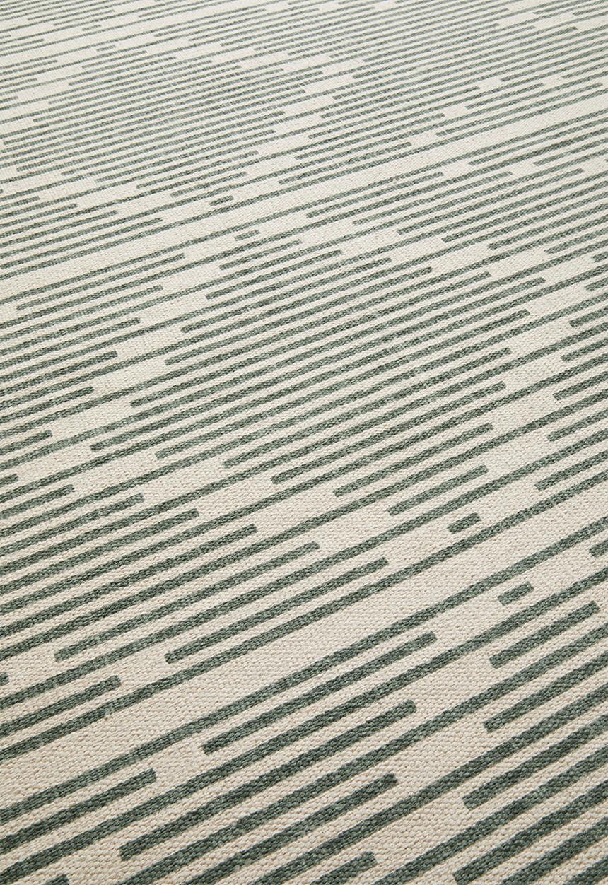 Sixth Floor - Sage printed rug - green