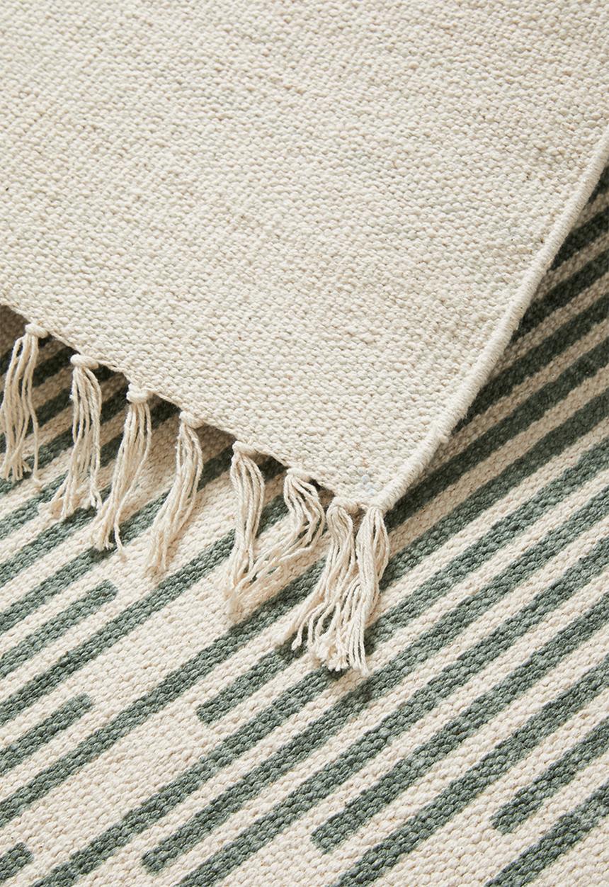 Sixth Floor - Sage printed rug - green