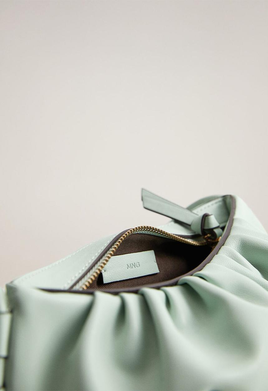 MANGO - Bag greta - light pastel green