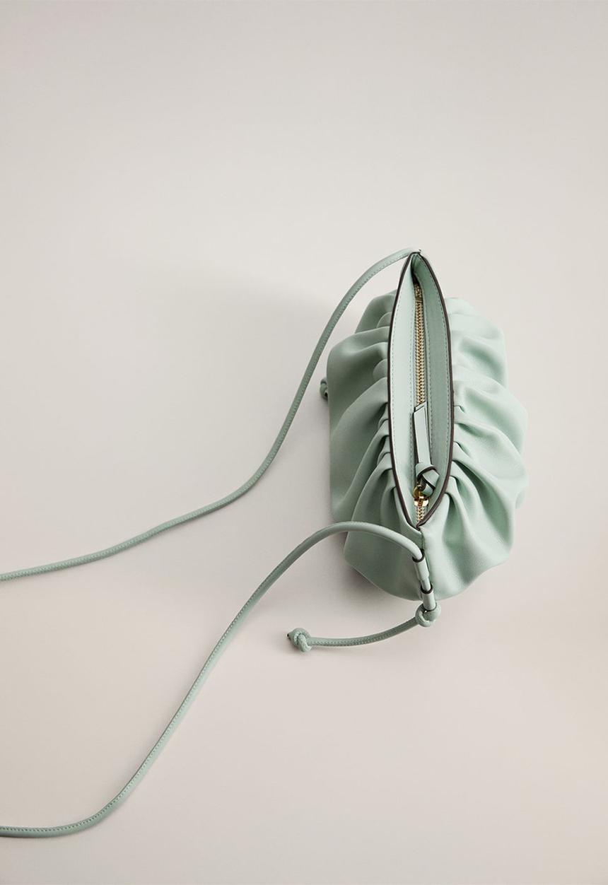 MANGO - Bag greta - light pastel green