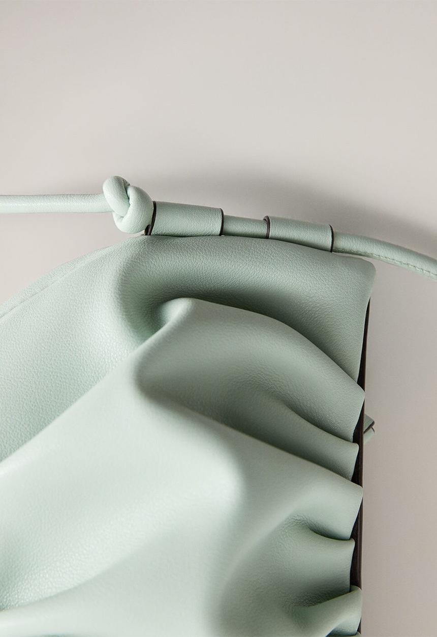 MANGO - Bag greta - light pastel green