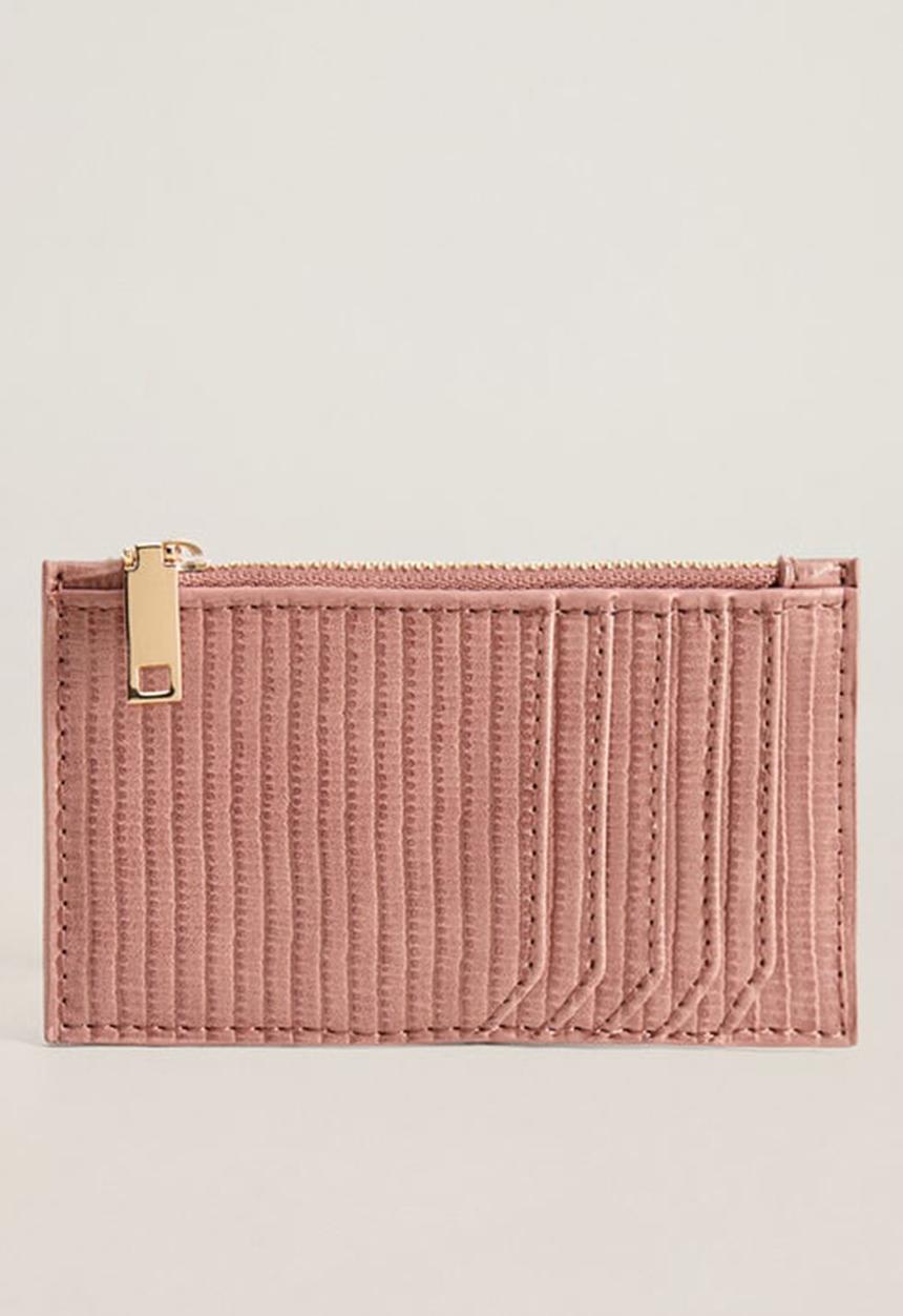 MANGO - Brais card holder - pink