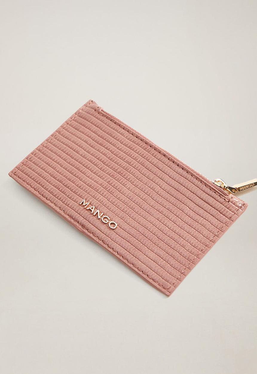 MANGO - Brais card holder - pink