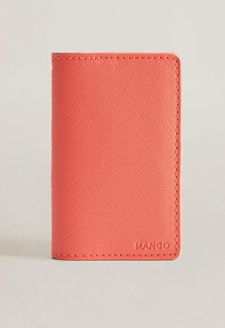 MANGO - Lole card holder - coral red