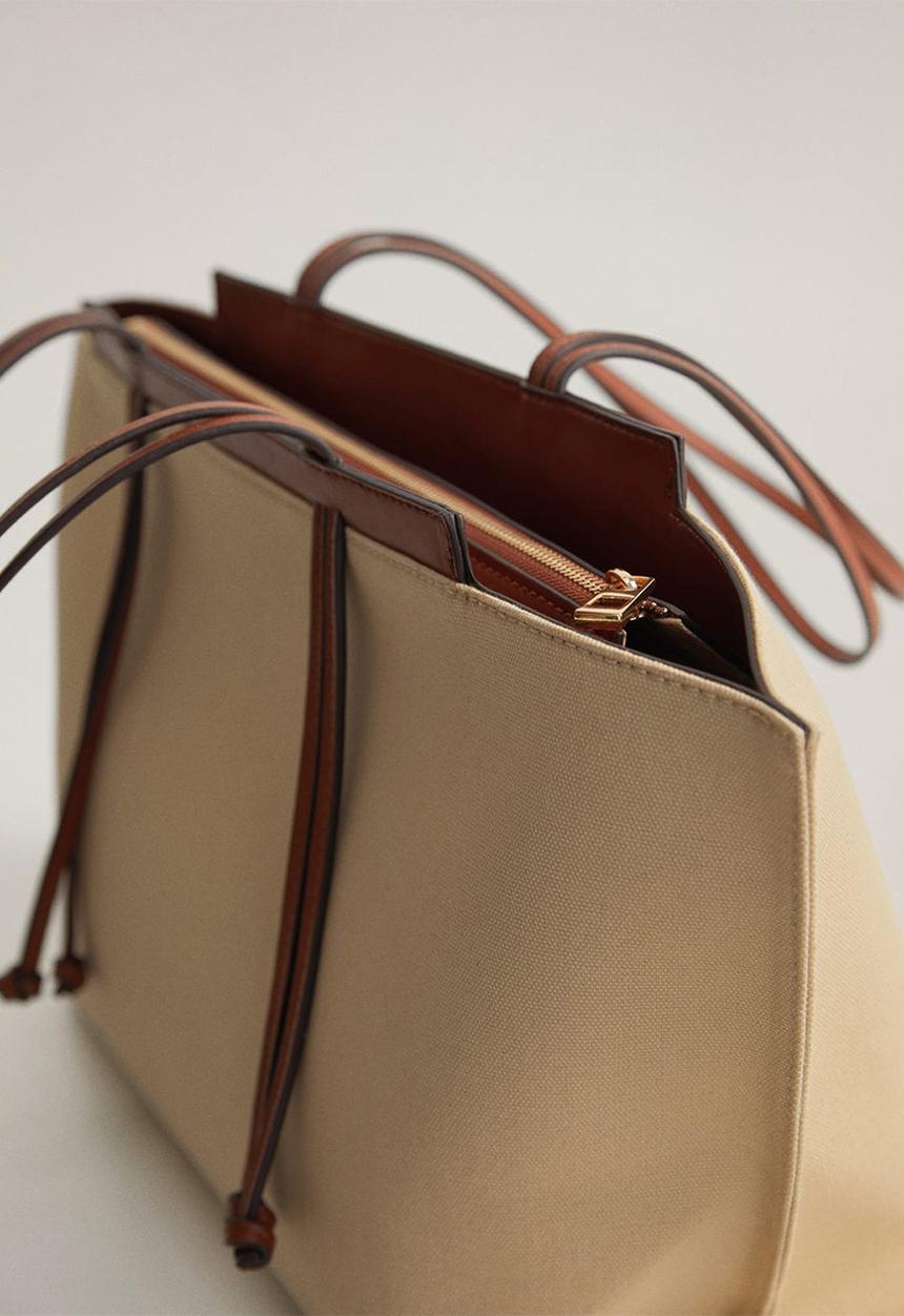 MANGO - Elba bag - medium brown